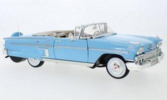 Chevrolet Impala Convertible, blue, 1958